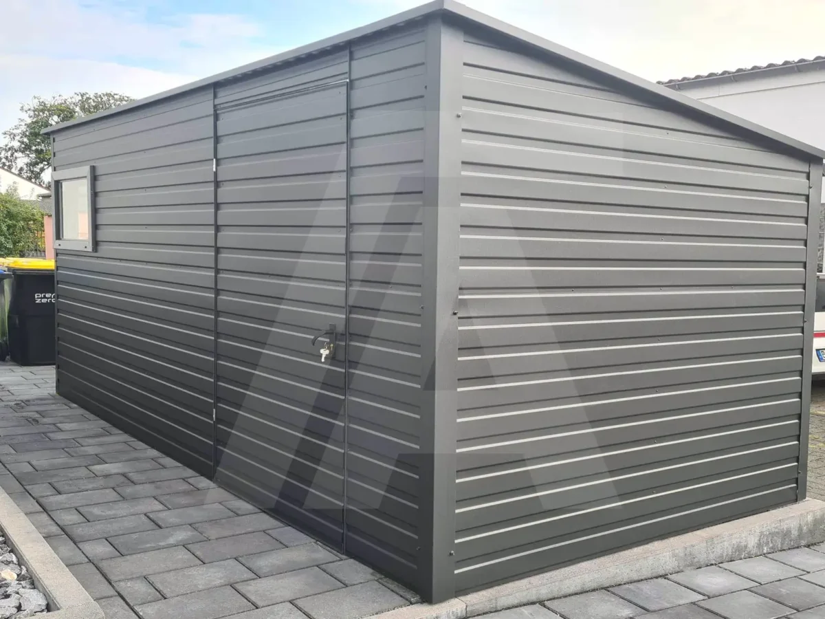 Domek ogrodowy spad do tyłu 3.5 x 2 Grafit Mat 7016