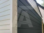 Garaż blaszany Biały RAL 9006 3 x 7 brama Grafit Mat